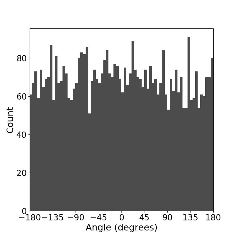 MI-Motion LieGAN z-axis angle histogram